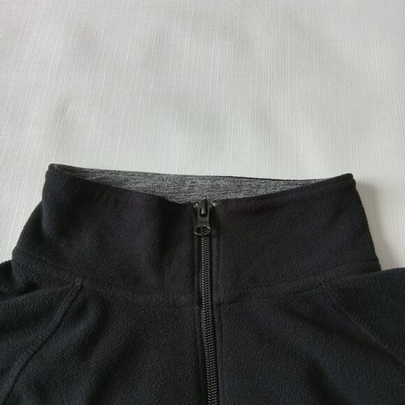 SO Juniors Black and Heather Gray Fleece Quarter Zip Pullover Sweatshirt Size XL - Picture 6 of 12